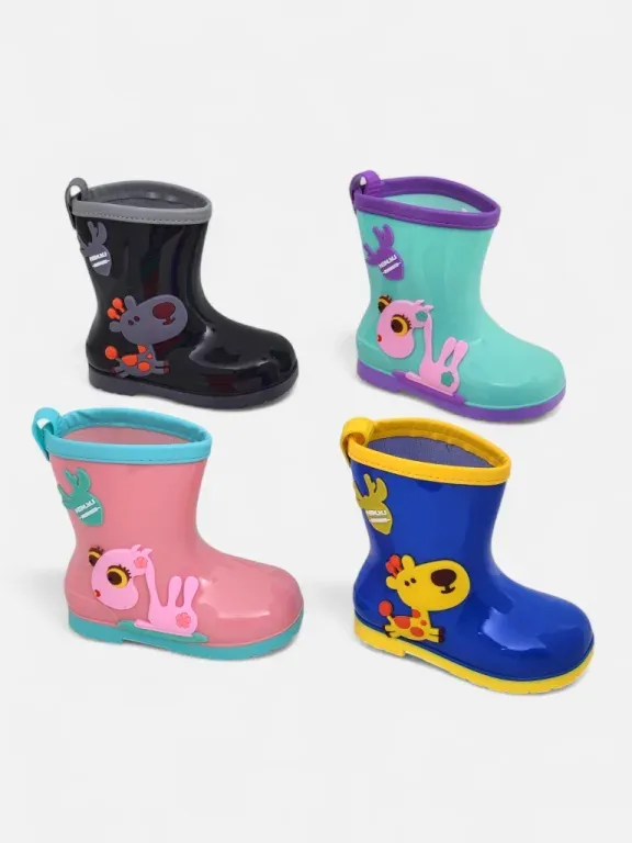 Royalfashion Kinder Gummistiefel mit Good Time Patches