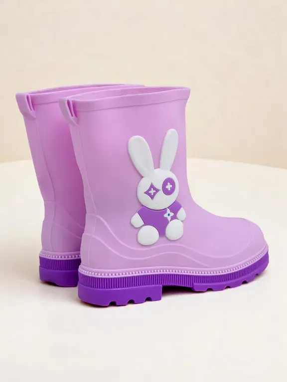 Royalfashion Kindergummistiefel mit Häschen Bunny Splash